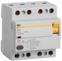 Выключатель дифференциального тока IEK 80 А 300 мА
