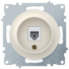 Розетка RJ45 OneKeyElectro Florence бежевый